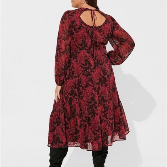 TORRID | Tea Length Open Back A-Line Dress - Picture 3 of 6